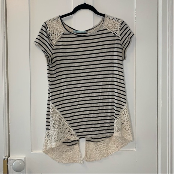 Striped Lace Shirt - Picture 3 of 8